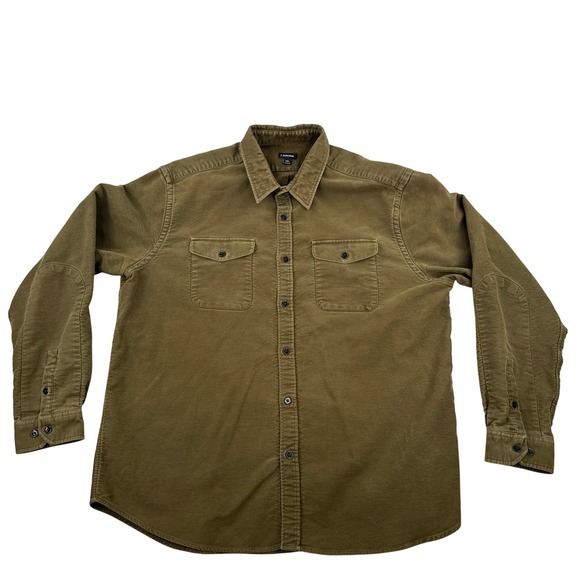 J. Peterman Other - J. Peterman Shirt Mens XXL Green Flannel Button Down Heavy Cotton Portugal Made